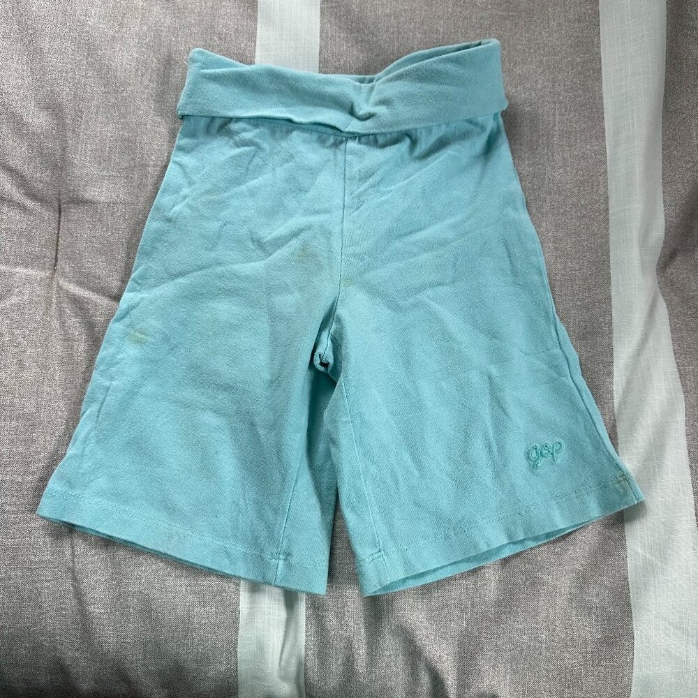 Baby Gap Cropped Flare Light Blue Yoga Pants Sz 18-24 mos